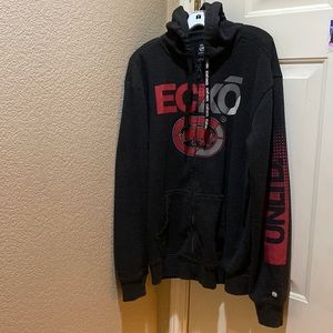 Eckō Black Zip Up Jacket With Hood
